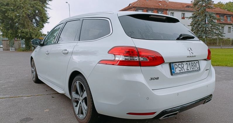 Peugeot 308 cena 45700 przebieg: 147000, rok produkcji 2016 z Kórnik małe 232